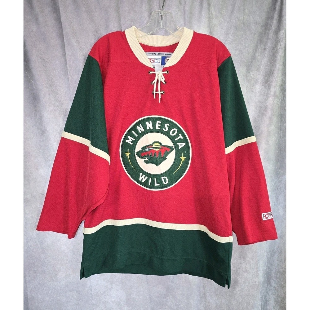 Vintage CCM Minnesota Wild Official NHL Alternate Jersey Adult Size SMALL
